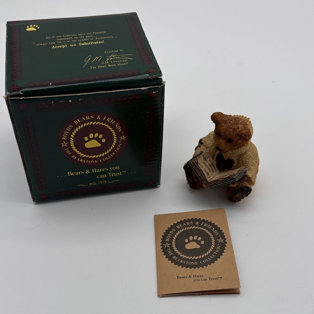 Boyds Bears Wilson With Love Sonnets Figurine Style 2007